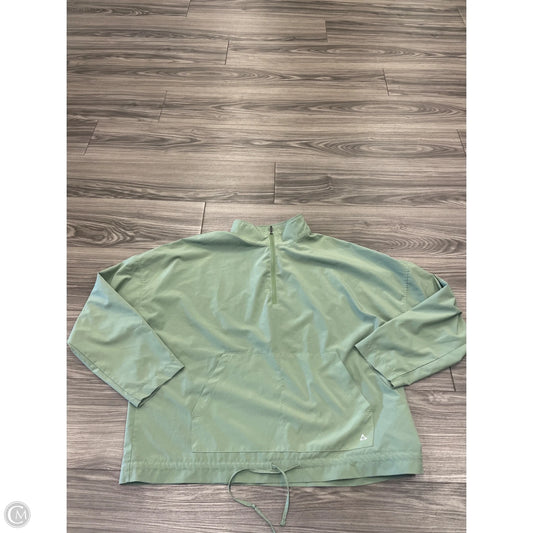 Athletic Top Long Sleeve Collar By Gerry In Green, Size: L