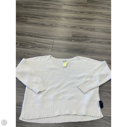Sweater By Lucky Brand In White, Size: L