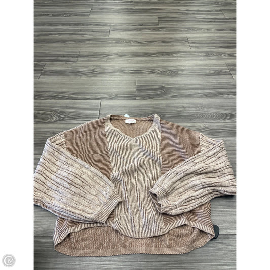 Sweater By Clothes Mentor In Brown, Size: 2x