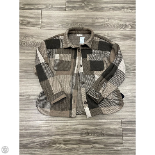 Jacket Other By Maurices In Plaid Pattern, Size: L