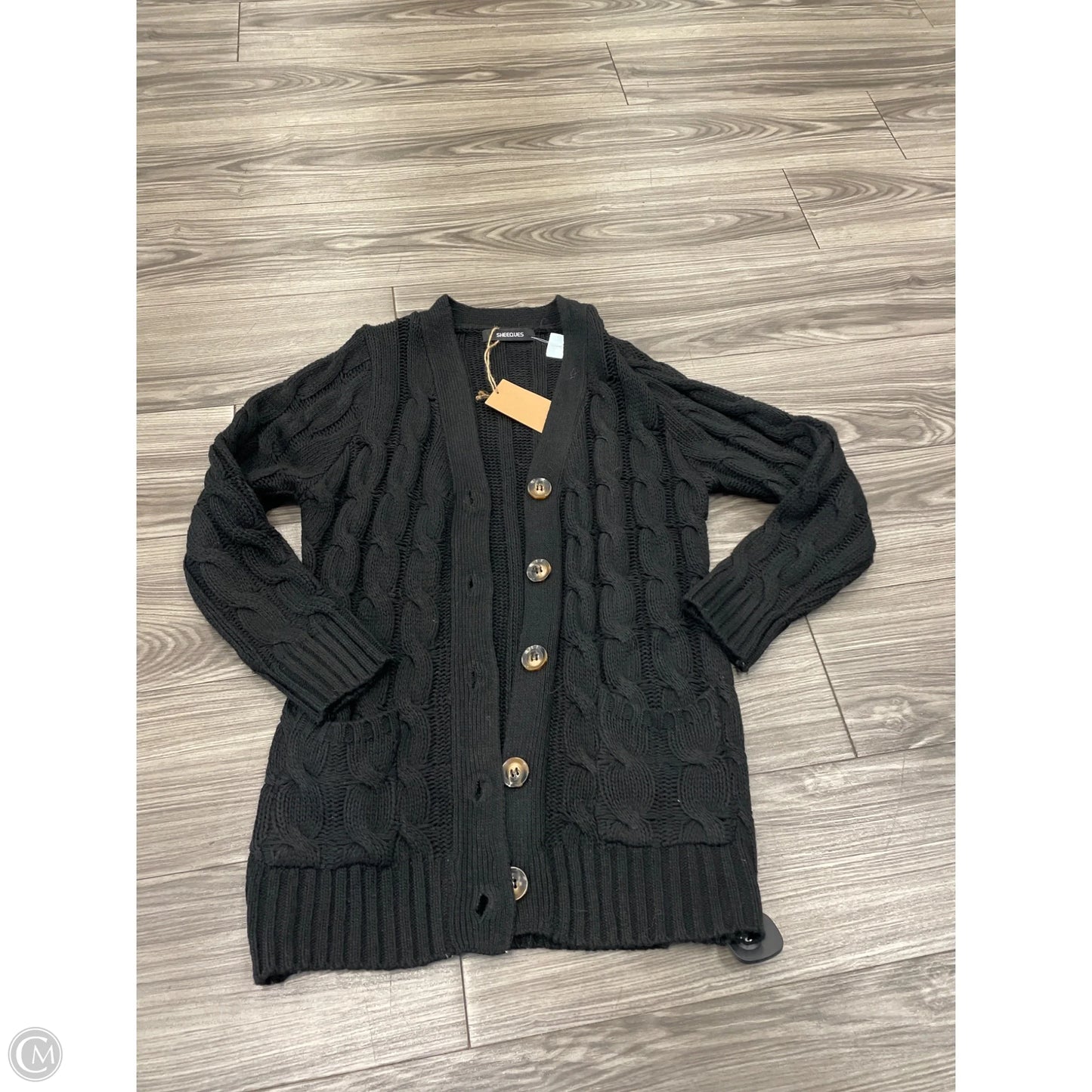 Cardigan By Clothes Mentor In Black, Size: M