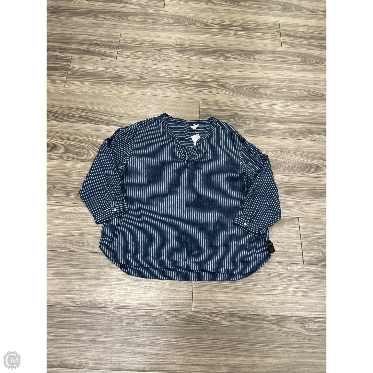 Top Long Sleeve By L.l. Bean In Striped Pattern, Size: Xl