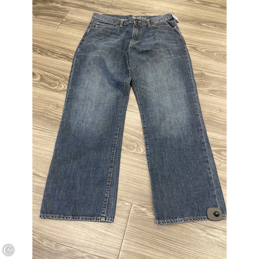 Jeans Wide Leg By Gap In Blue, Size: 14