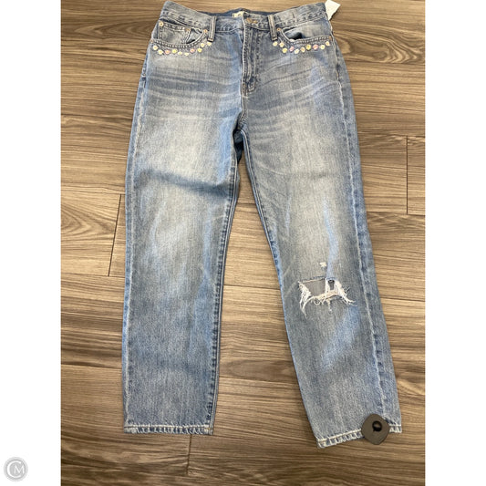 Jeans Wide Leg By Madewell In Blue, Size: 8