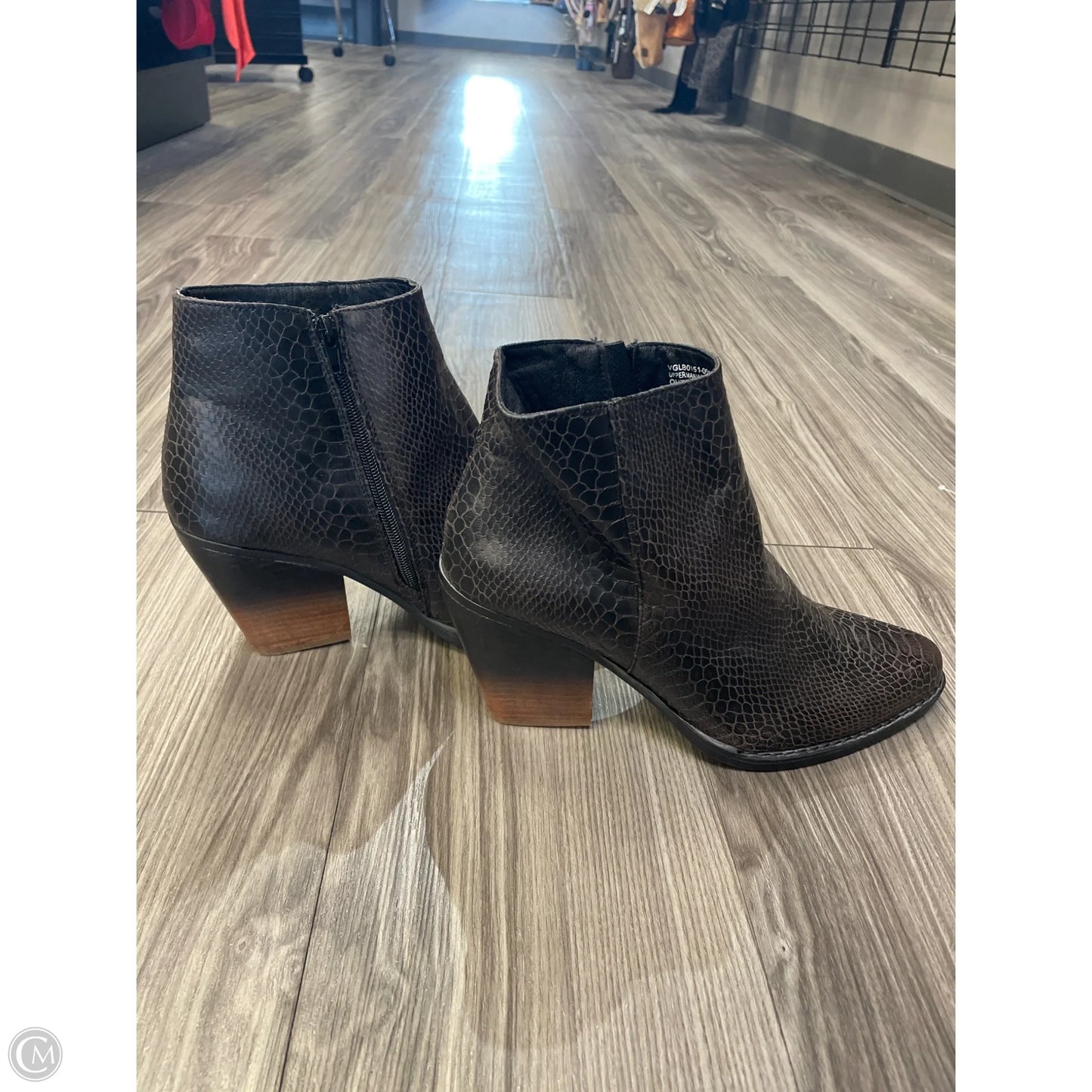 Boots Ankle Heels By Very G In Snakeskin Print, Size: 11