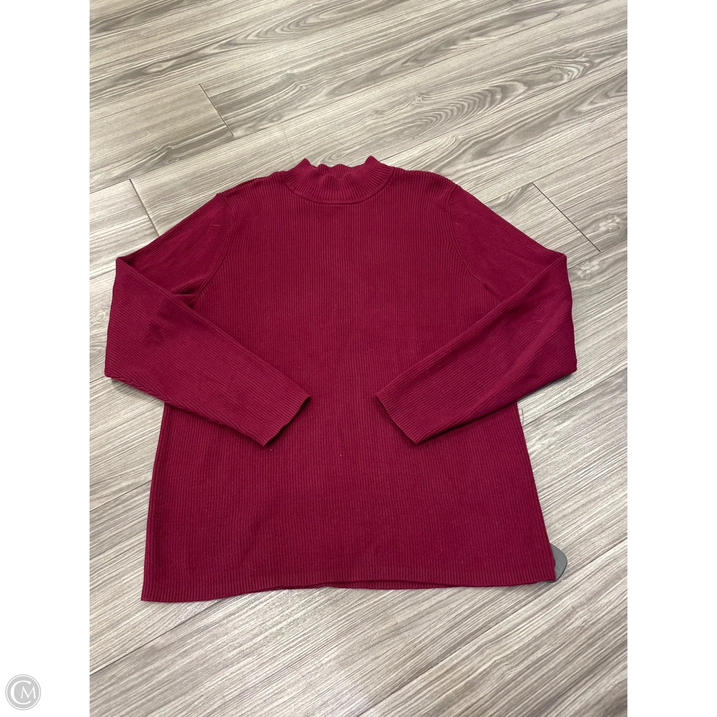 Sweater By Karen Scott In Red, Size: Xl