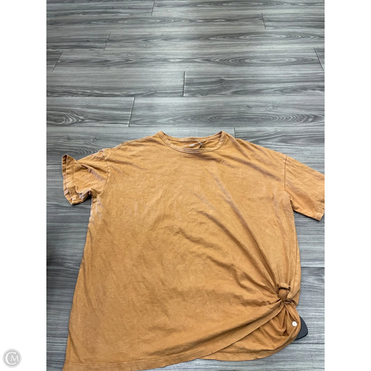 Top Short Sleeve By Aerie In Yellow, Size: Xl