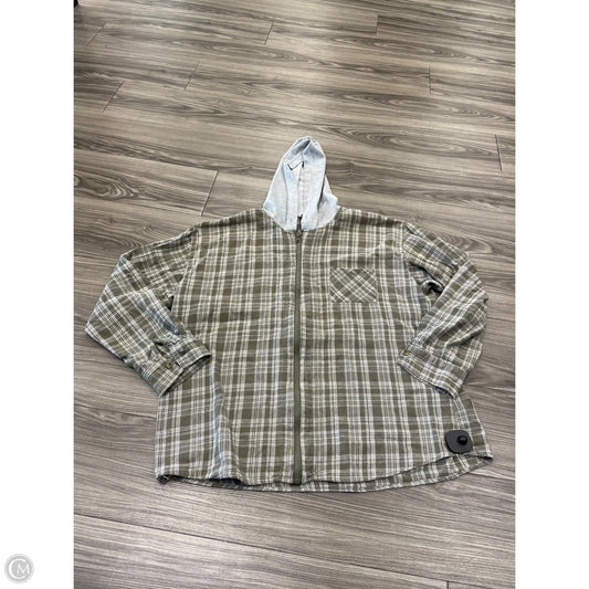 Top Long Sleeve By Justify In Plaid Pattern, Size: S