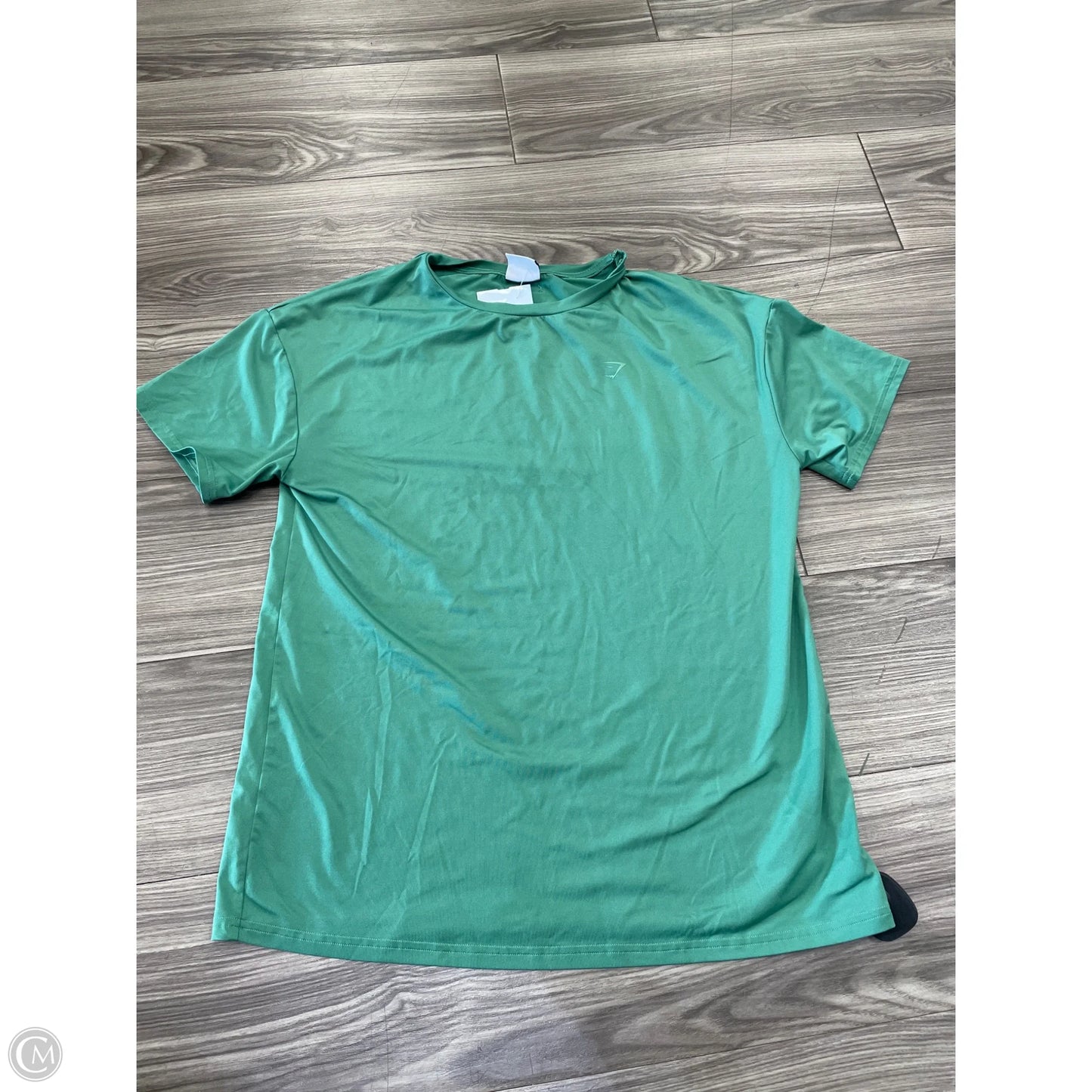 Athletic Top Short Sleeve By Gym Shark In Green, Size: S
