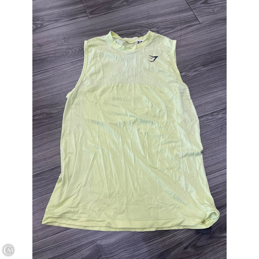 Athletic Tank Top By Gym Shark In Yellow, Size: S