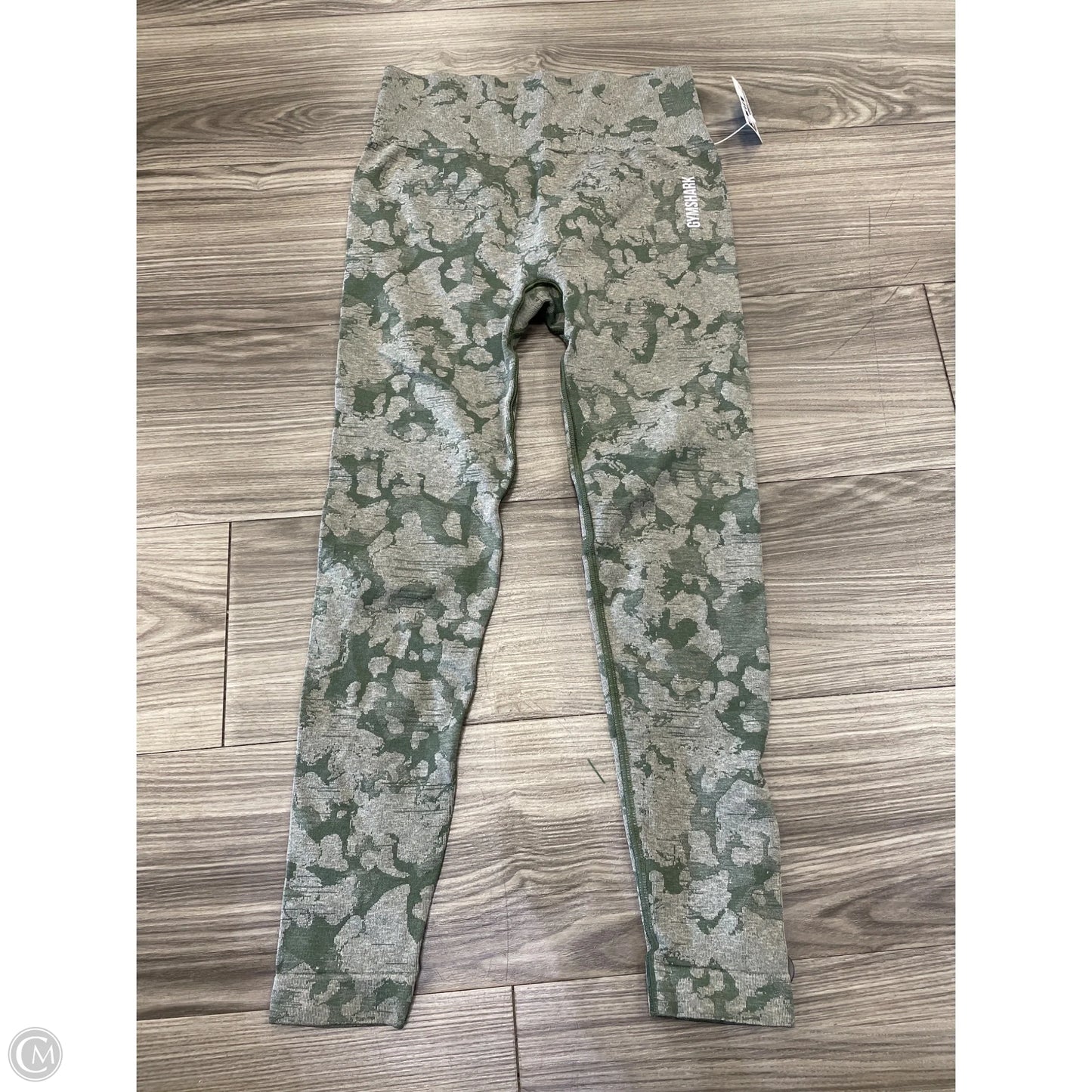 Athletic Leggings By Gym Shark In Green, Size: S