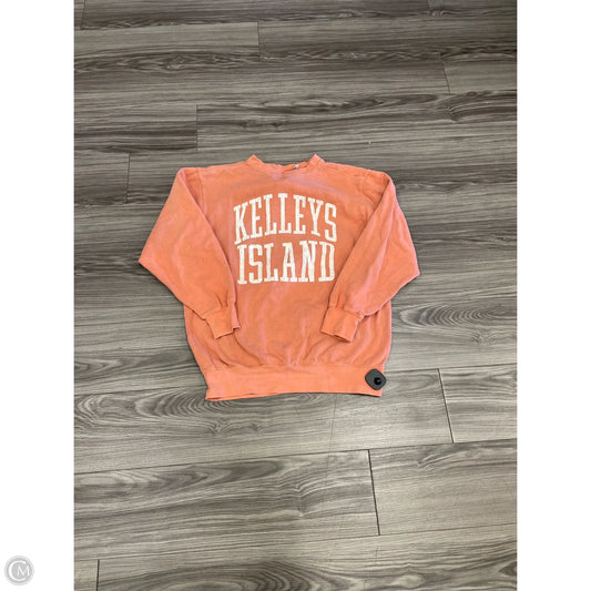 Sweatshirt Crewneck By Clothes Mentor In Orange, Size: L