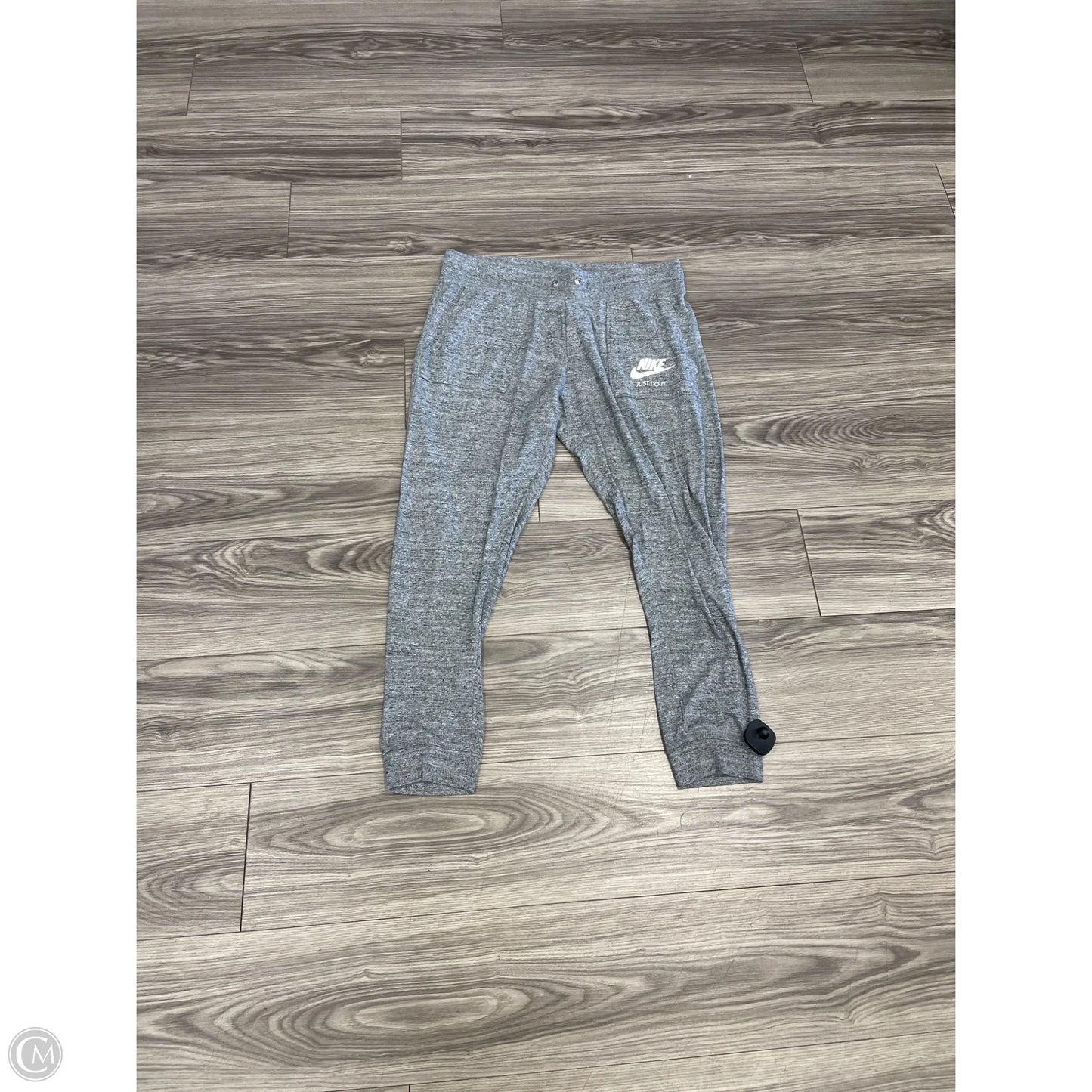 Athletic Pants By Nike In Grey, Size: L