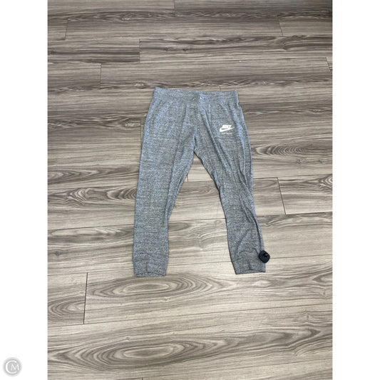 Athletic Pants By Nike In Grey, Size: L