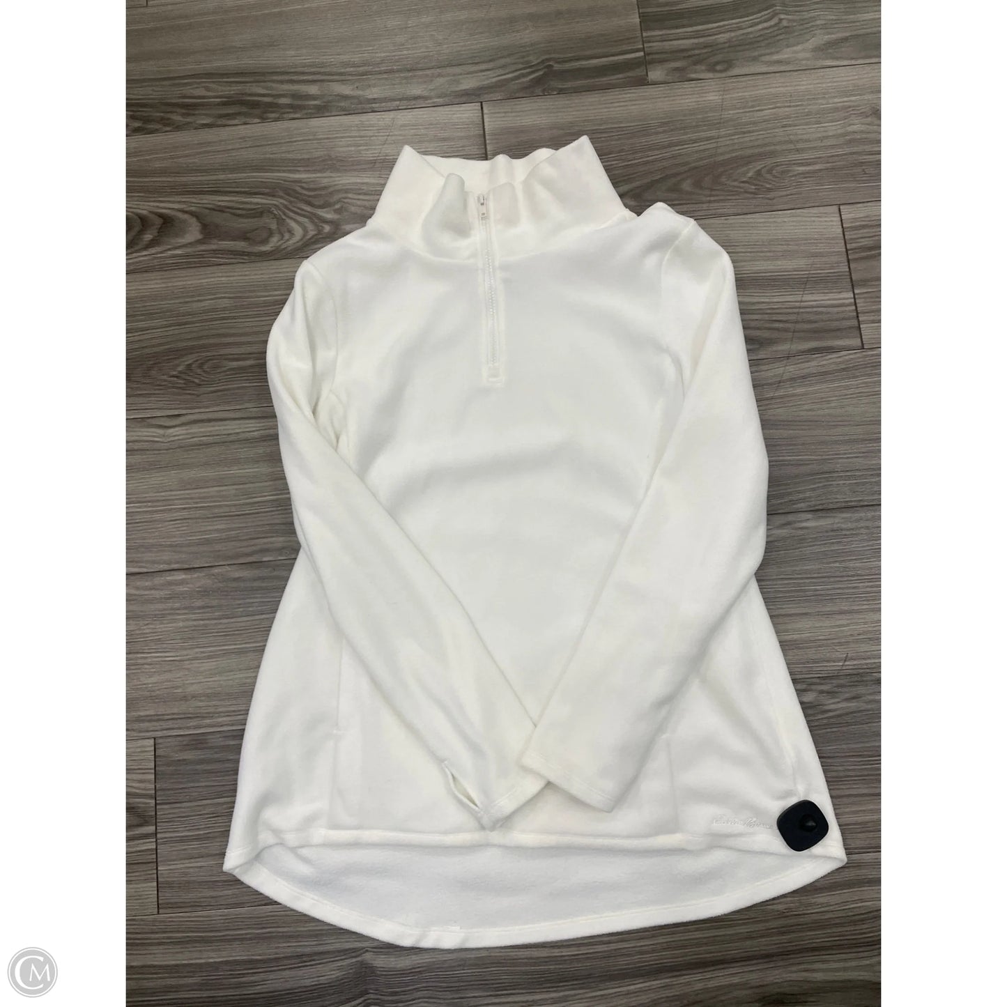 Athletic Sweatshirt Collar By Eddie Bauer In White, Size: Xl