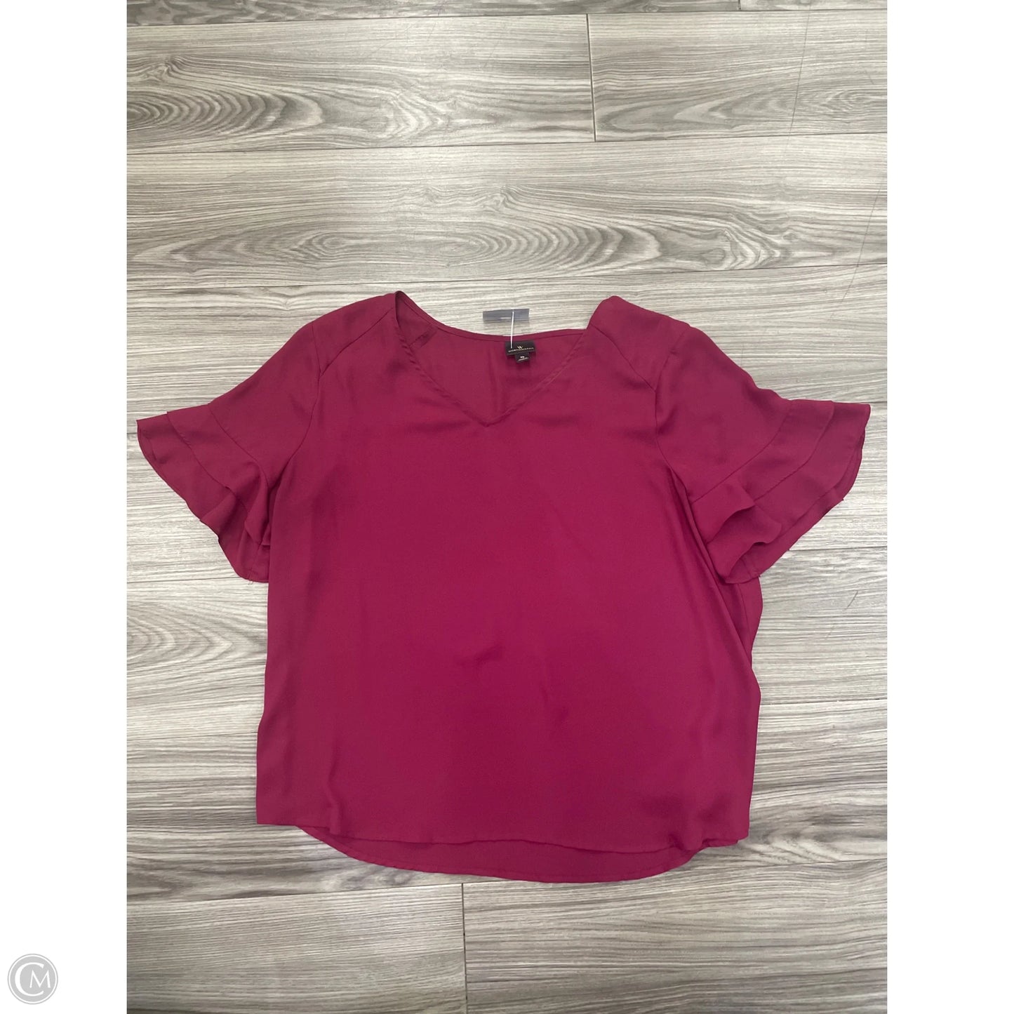 Top Short Sleeve By Worthington In Purple, Size: Xl