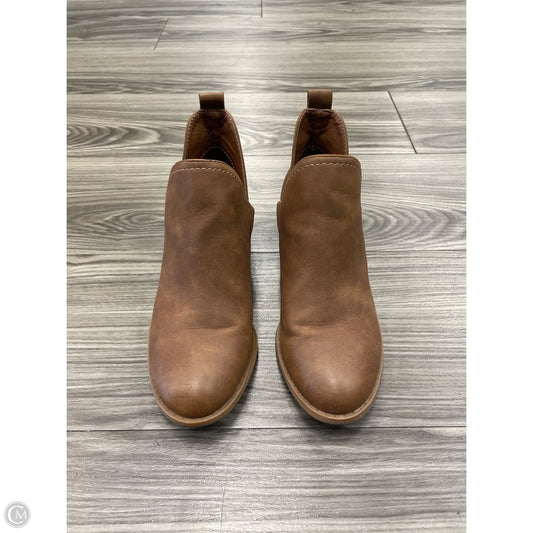 Boots Ankle Heels By Universal Thread In Brown, Size: 6