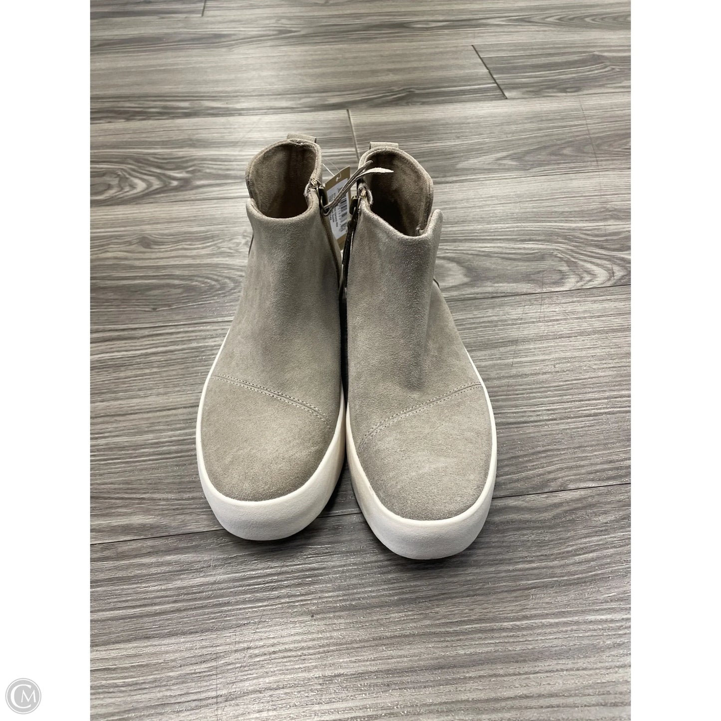 Boots Ankle Flats By Toms In Grey, Size: 6.5