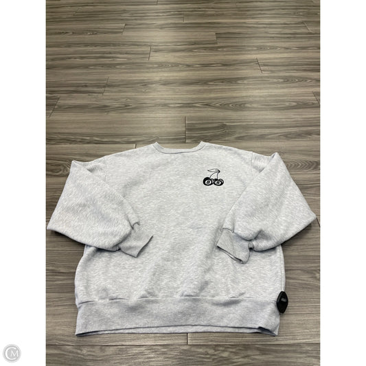 Sweatshirt Crewneck By Clothes Mentor In Grey, Size: Xl