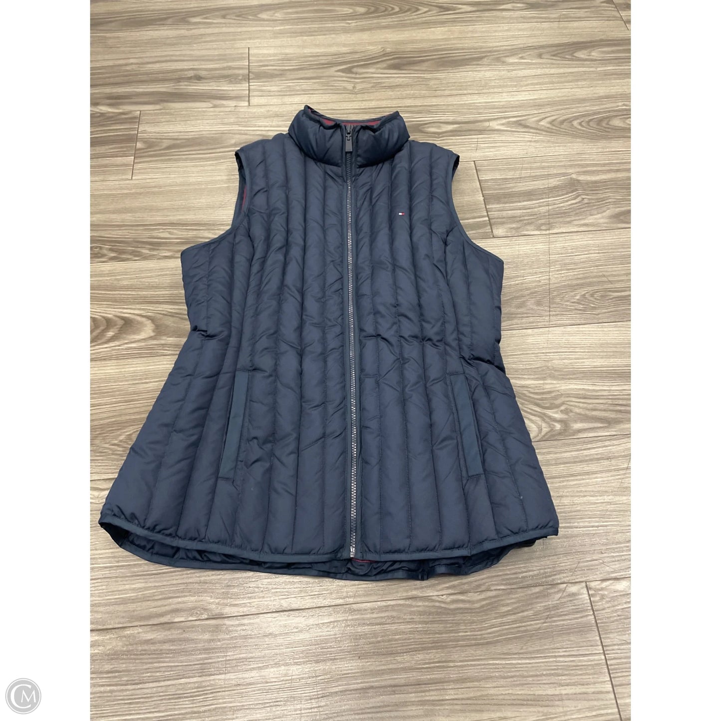Vest Puffer & Quilted By Tommy Hilfiger In Blue, Size: Xl