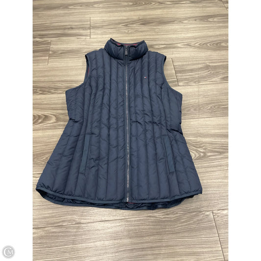 Vest Puffer & Quilted By Tommy Hilfiger In Blue, Size: Xl
