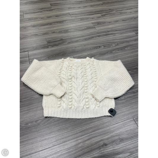 Sweater By Clothes Mentor In Cream, Size: M
