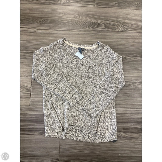 Sweater By Quinn In Black & White, Size: L