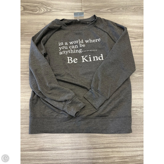 Top Long Sleeve By Clothes Mentor In Grey, Size: S