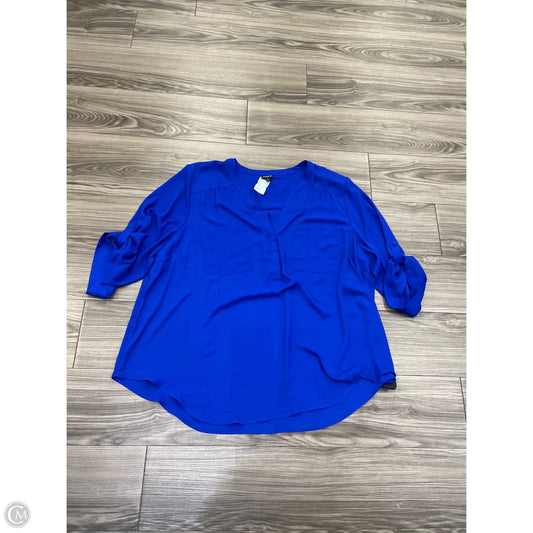 Top Long Sleeve By Torrid In Blue, Size: 3x