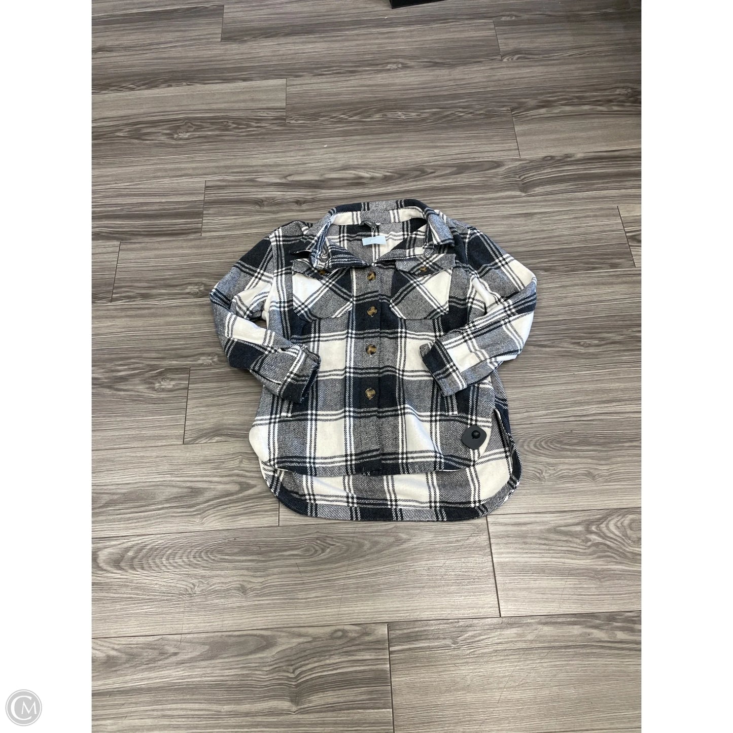 Jacket Other By Members Mark In Plaid Pattern, Size: M