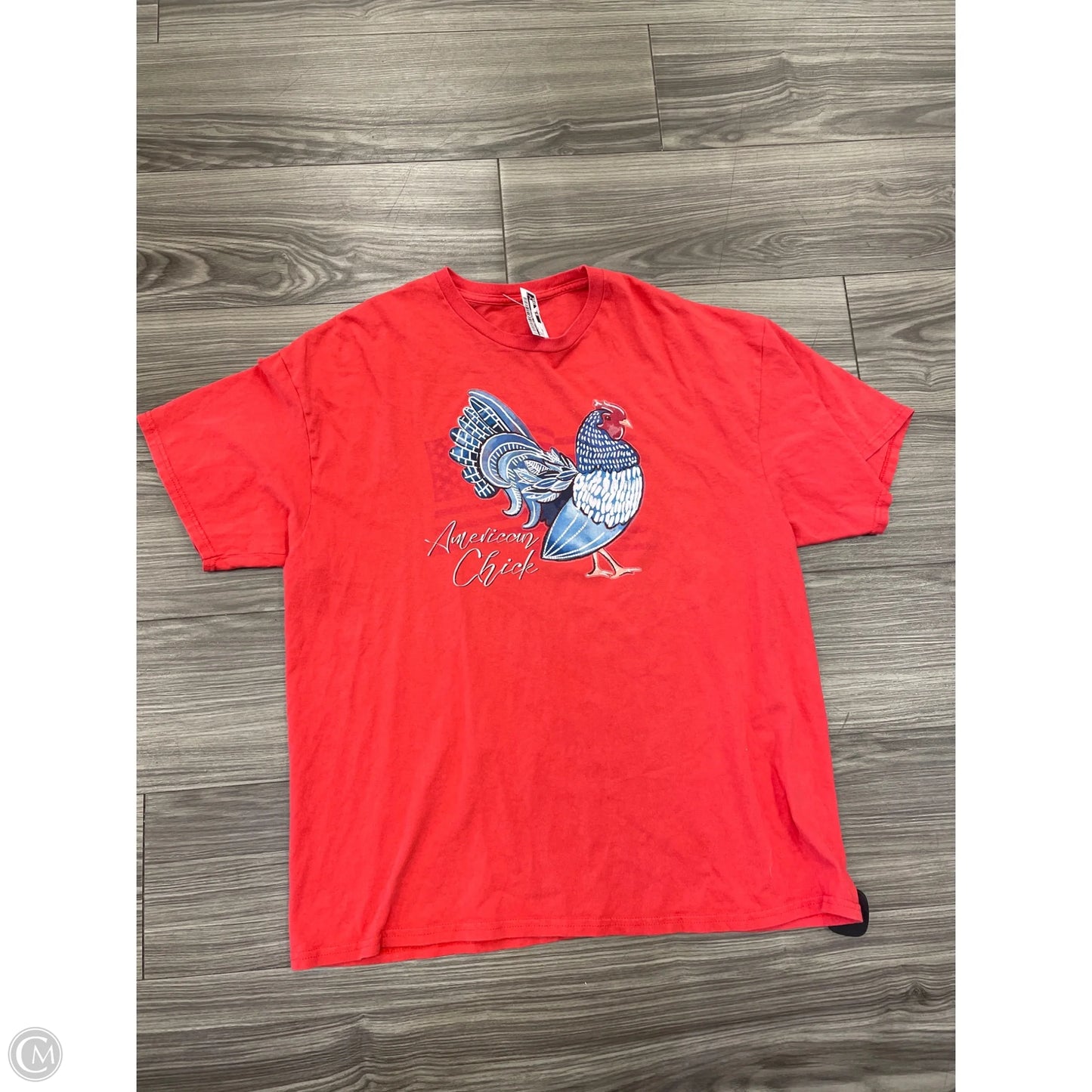 Top Short Sleeve By Clothes Mentor In Red, Size: 2x