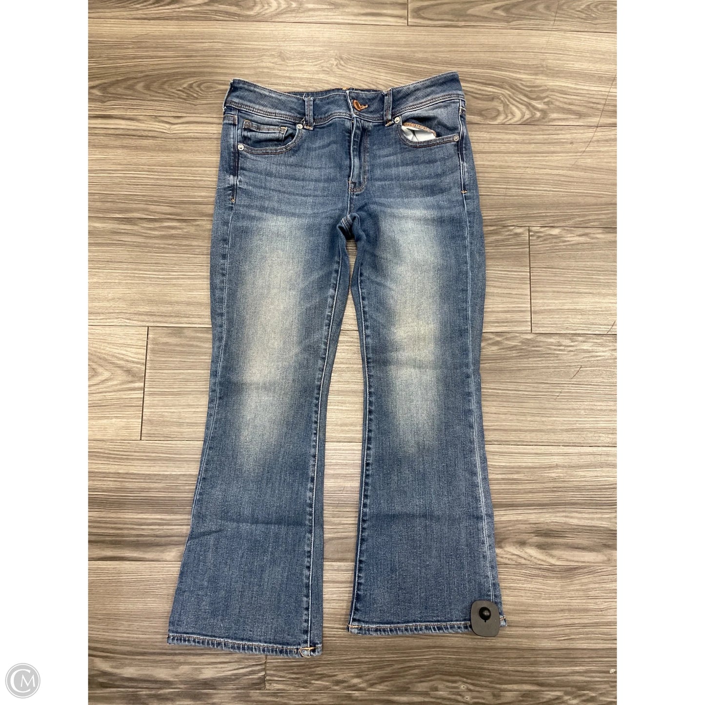 Jeans Boot Cut By American Eagle In Blue, Size: 8p