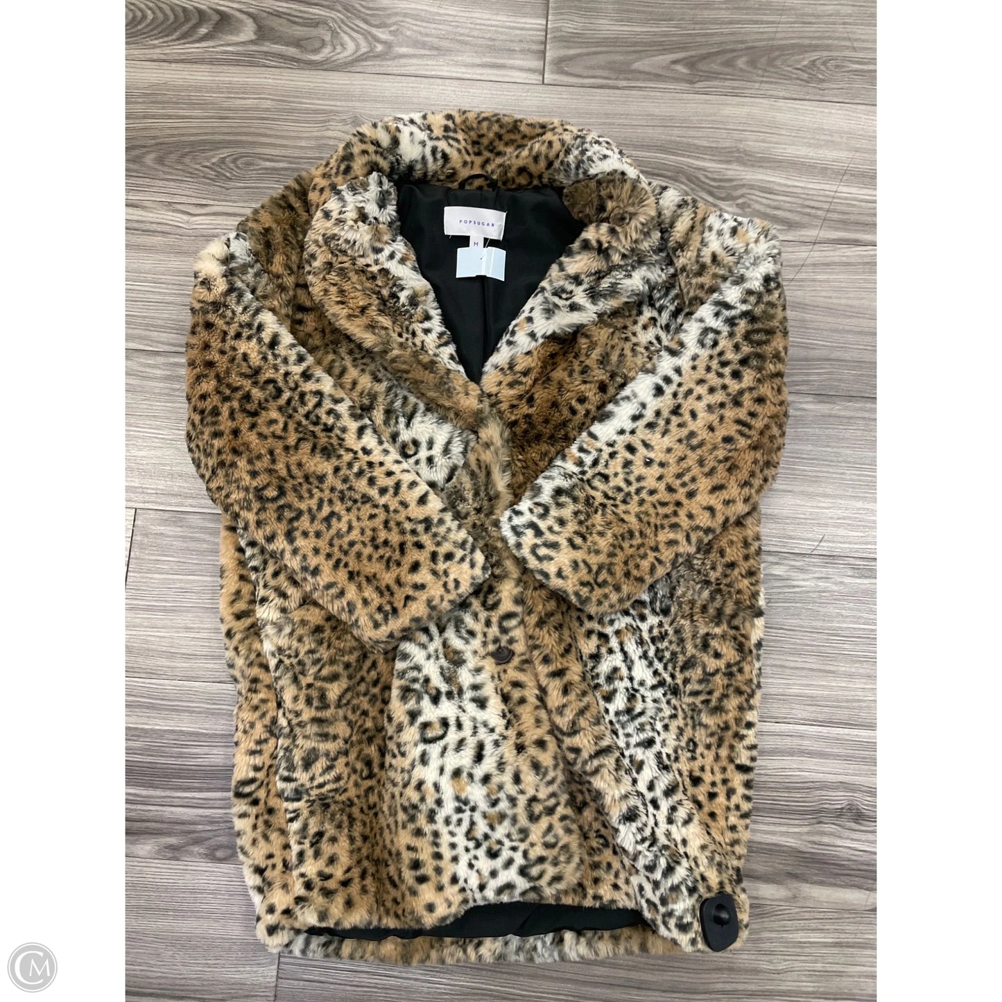 Coat Faux Fur & Sherpa By Popsugar In Animal Print, Size: M
