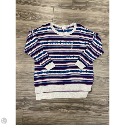 Sweater By Arizona In Blue & Purple, Size: 1x