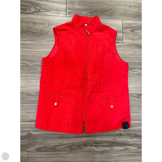 Vest Puffer & Quilted By Clothes Mentor In Red, Size: 2x