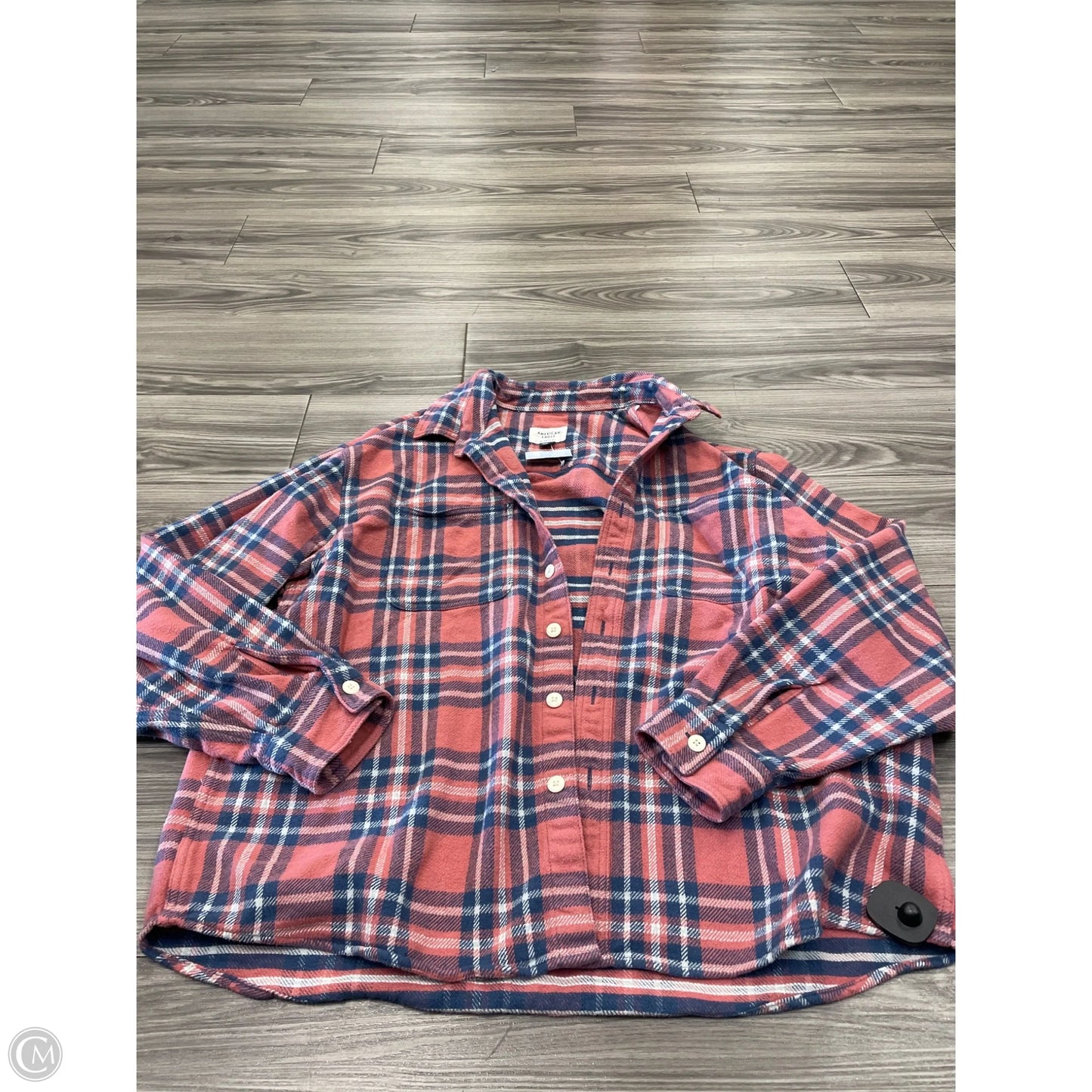 Jacket Other By American Eagle In Plaid Pattern, Size: Xl