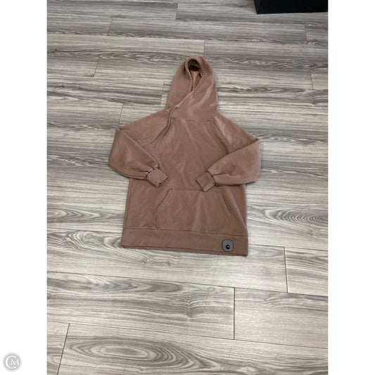 Sweatshirt Hoodie By Zenana In Brown, Size: S