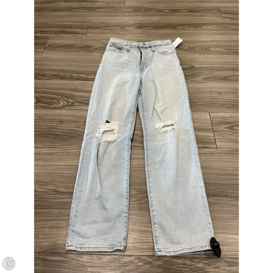 Jeans Wide Leg By Madewell In Blue, Size: 4