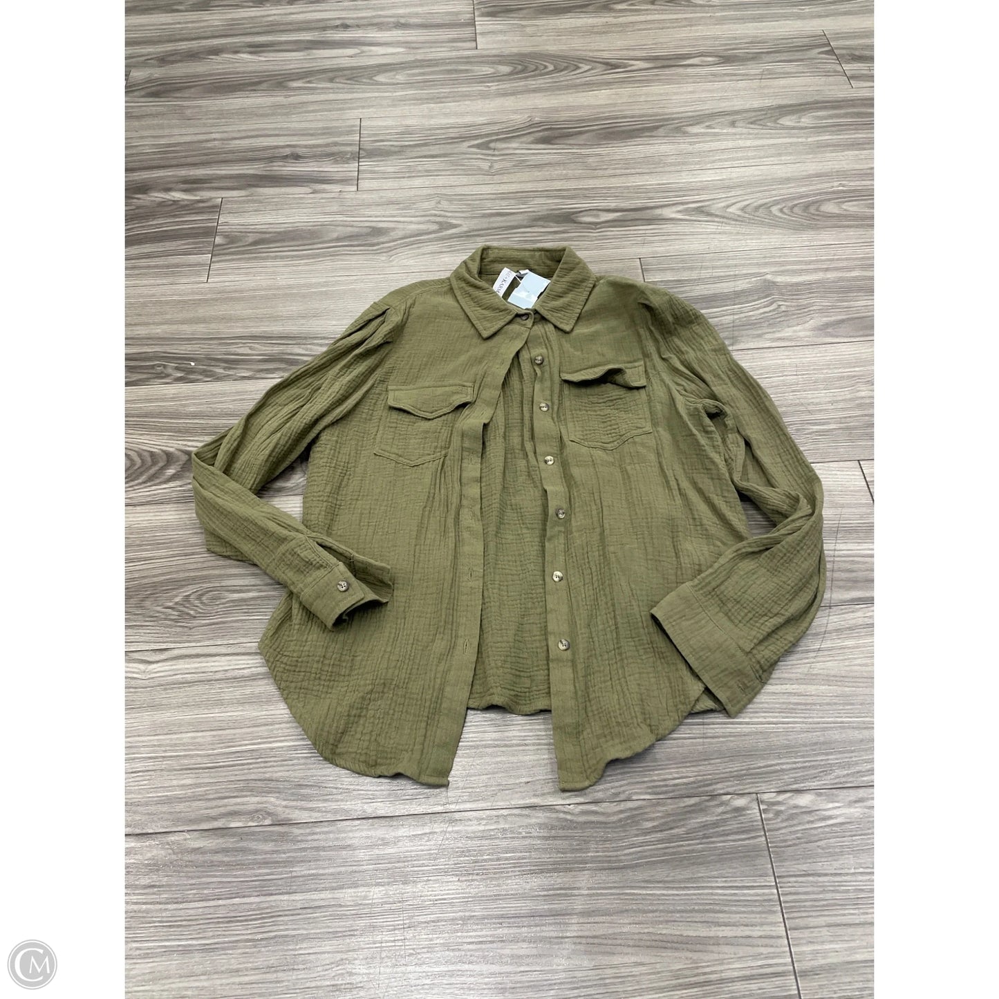 Top Long Sleeve By Grace + Karma In Green, Size: M