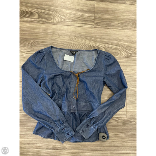 Top Long Sleeve By Clothes Mentor In Blue, Size: S
