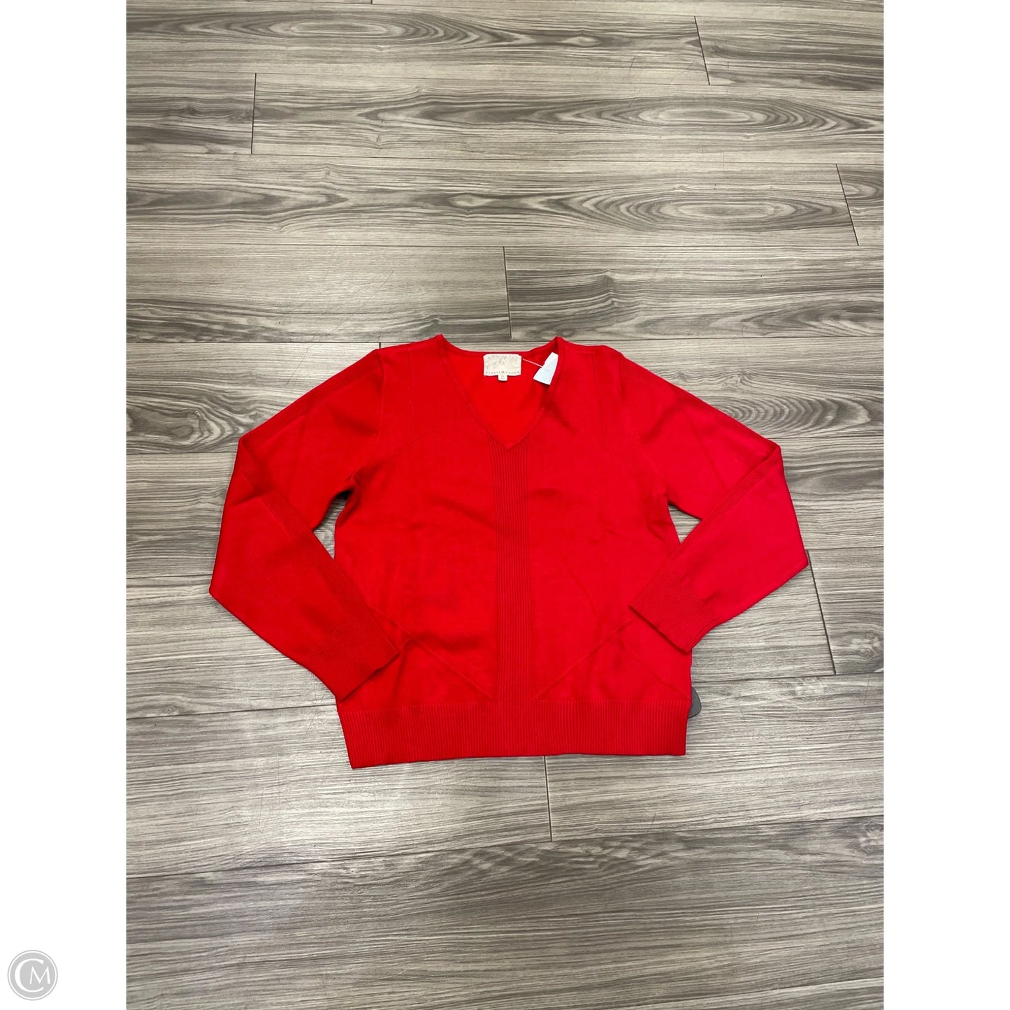 Sweater By Debbie Morgan In Red, Size: Xl