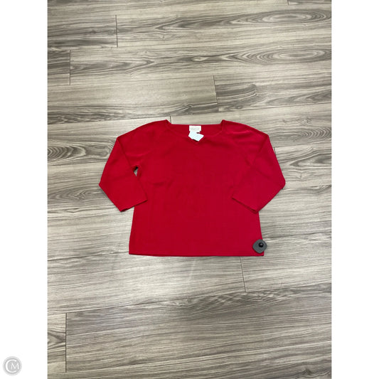 Sweater By Coldwater Creek In Red, Size: L