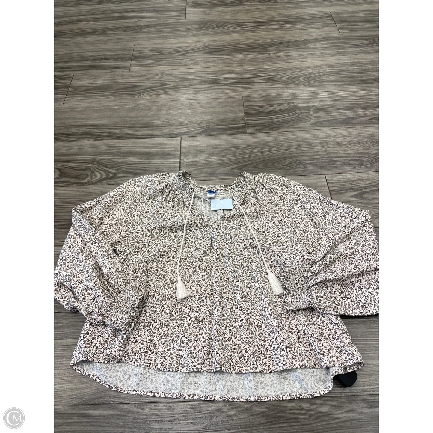 Top Long Sleeve By Old Navy In Floral Print, Size: Xs