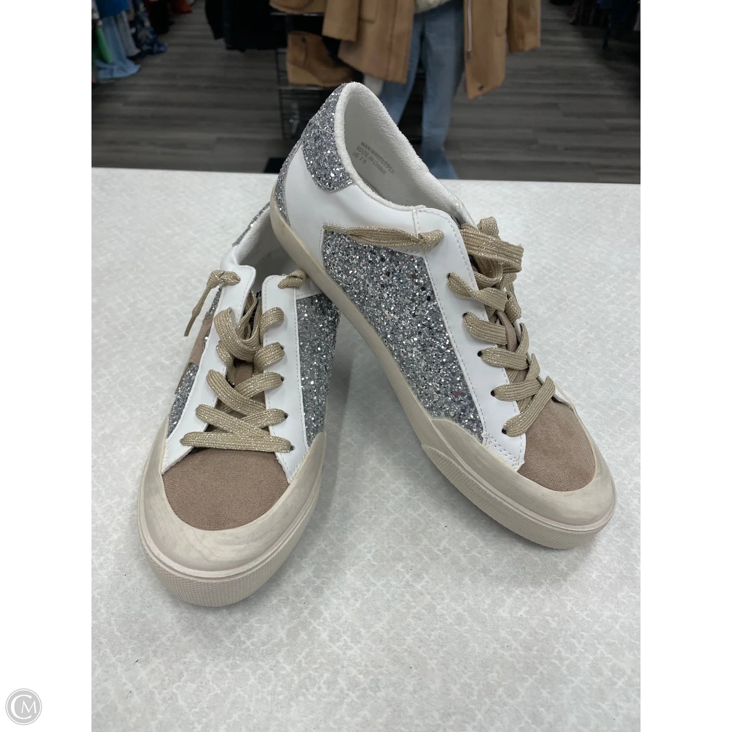 Shoes Sneakers By Mimi Chica In Brown, Size: 7.5