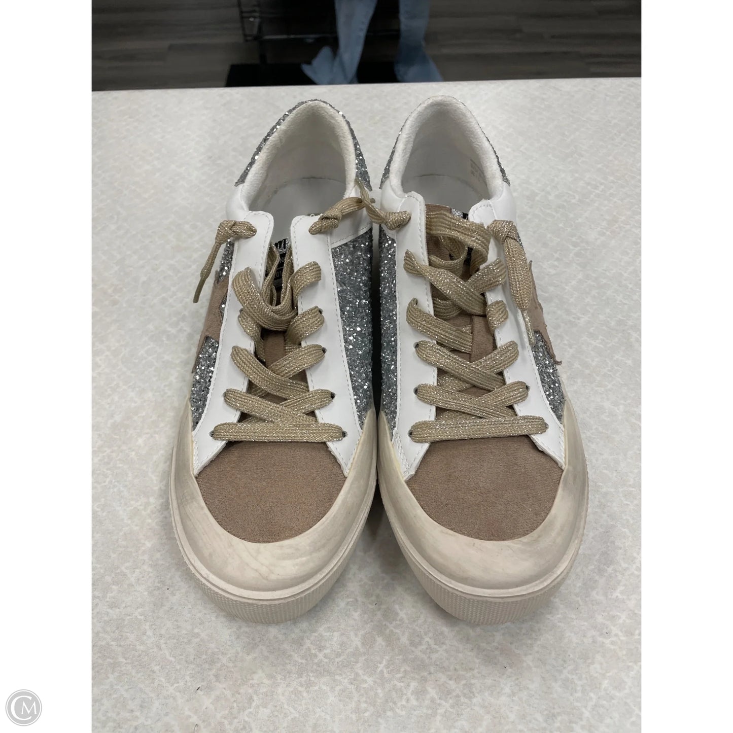 Shoes Sneakers By Mimi Chica In Brown, Size: 7.5