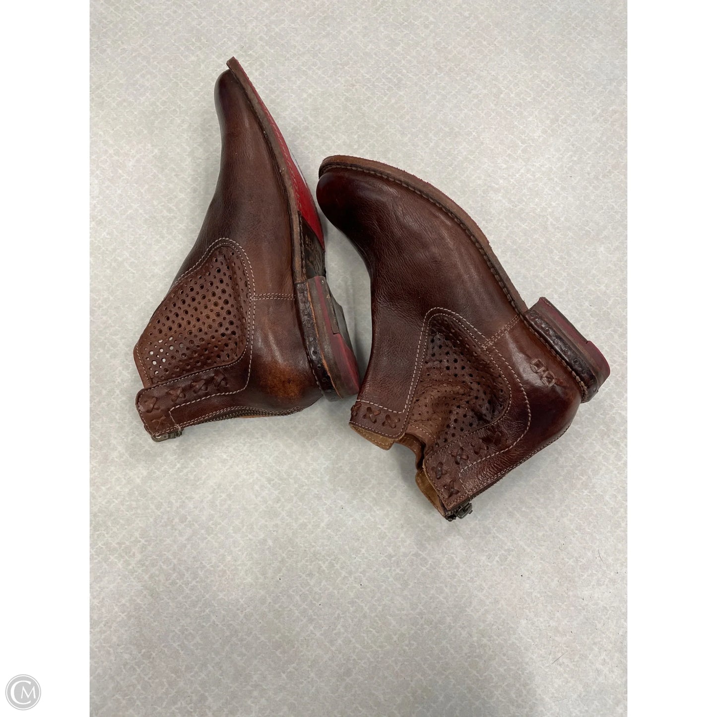 Boots Ankle Heels By Bed Stu In Brown, Size: 8