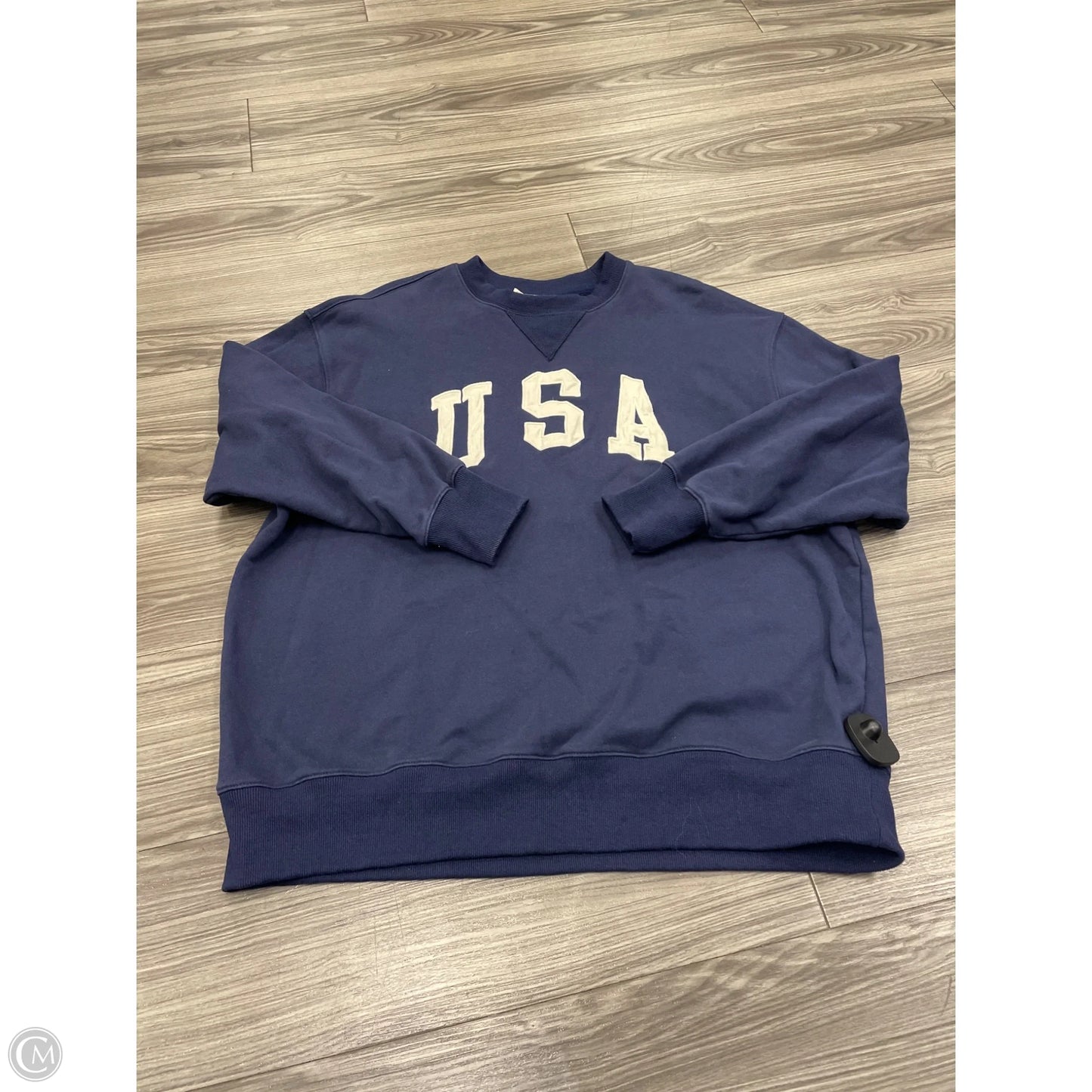 Sweatshirt Crewneck By By Together In Blue, Size: S