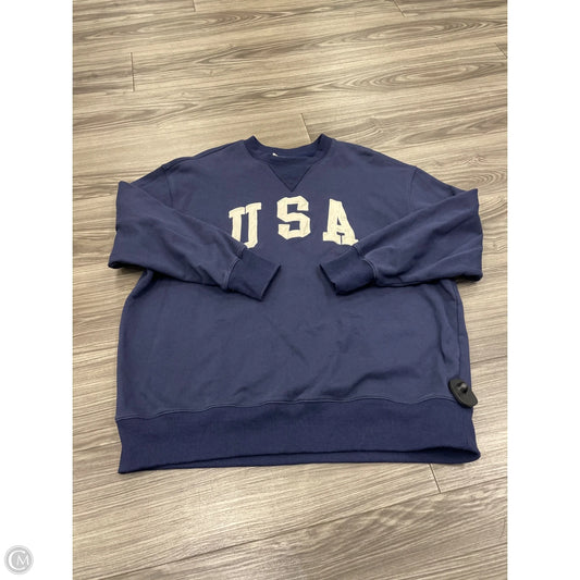 Sweatshirt Crewneck By By Together In Blue, Size: S