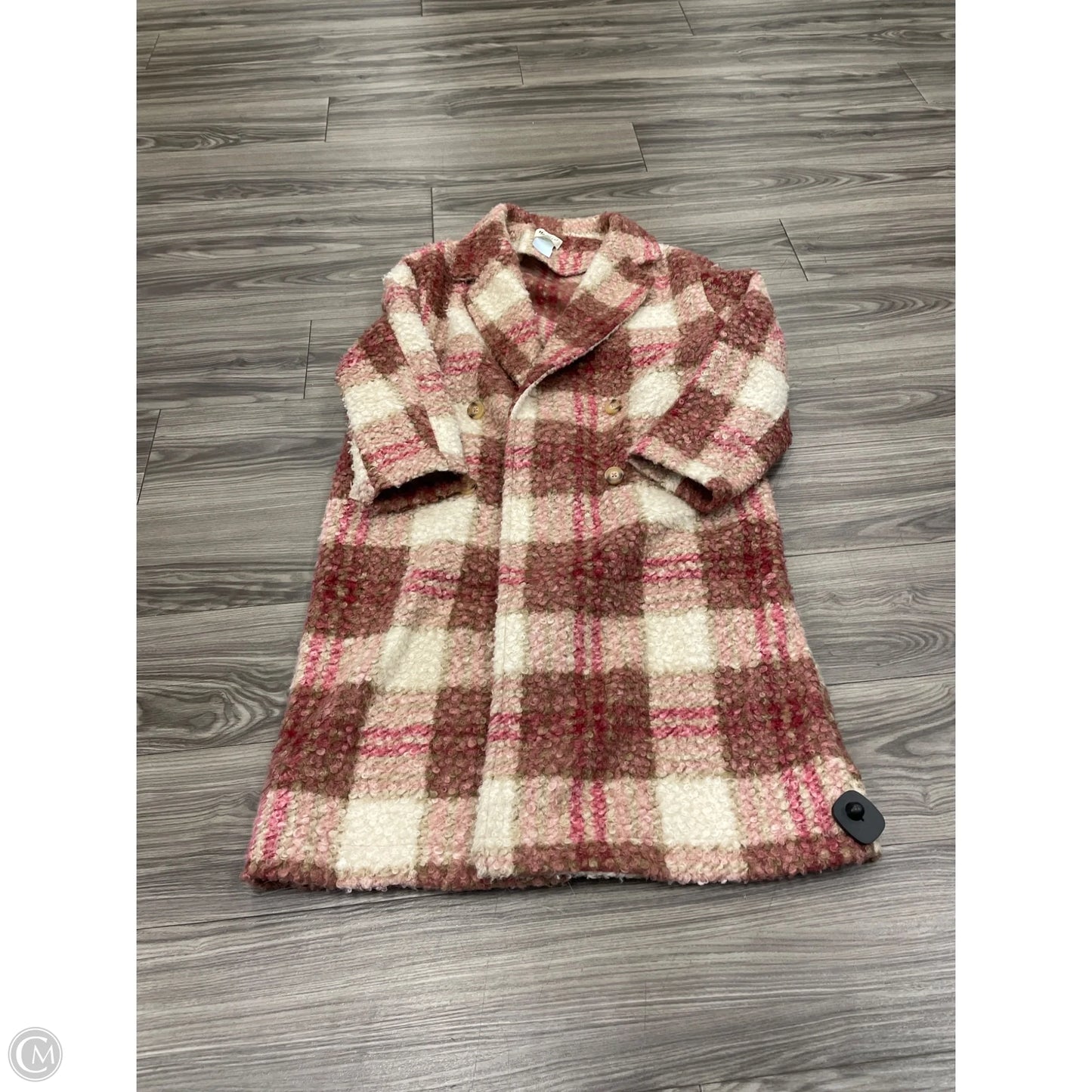 Coat Faux Fur & Sherpa By New In In Pink, Size: L