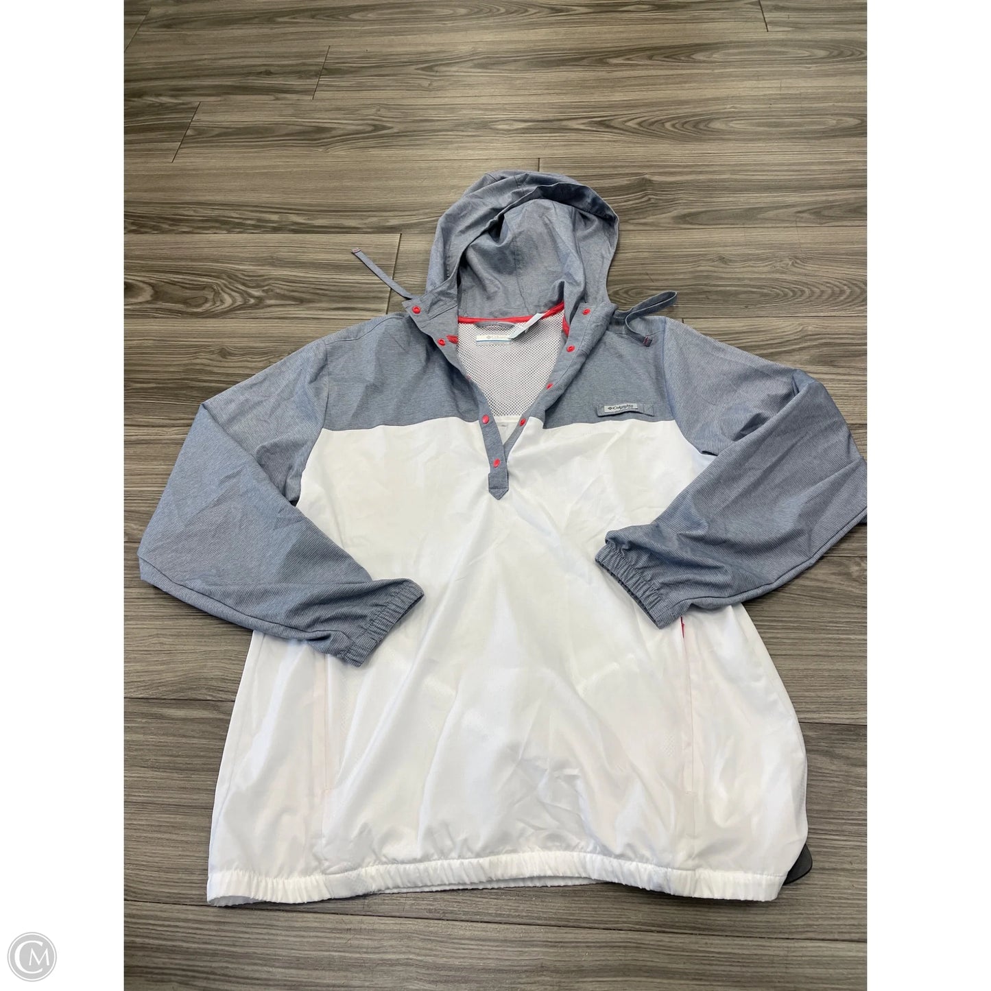 Athletic Sweatshirt Hoodie By Columbia In Grey, Size: L